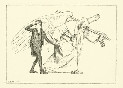 Illustratie voor The Essays of Elia door Charles Lamb door Charles Edmund Brock