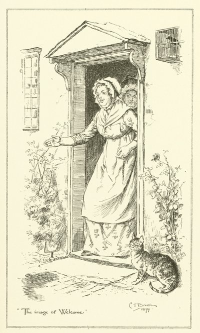 Illustratie voor The Essays of Elia door Charles Lamb (gravure) door Charles Edmund Brock