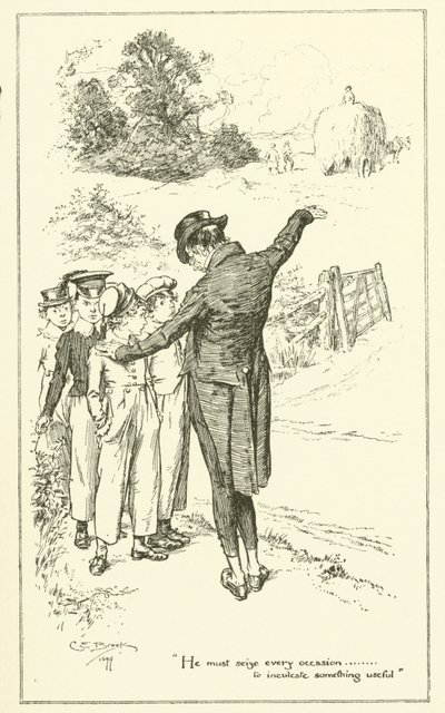 Illustratie voor De Essays van Elia door Charles Lamb door Charles Edmund Brock