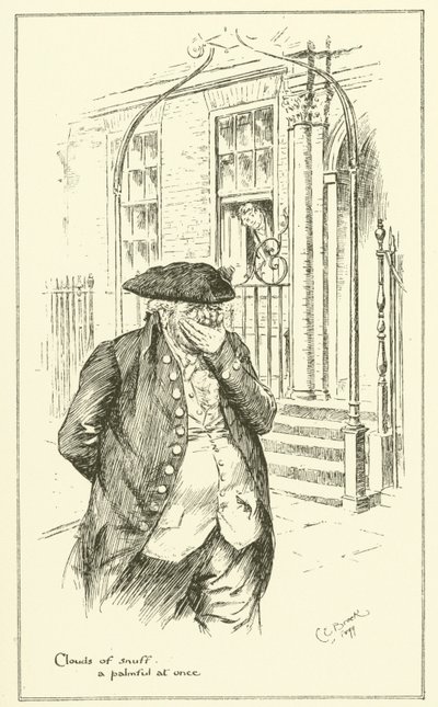 Illustratie voor The Essays of Elia door Charles Lamb door Charles Edmund Brock