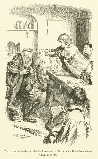 Illustratie voor Westward Ho! door Charles Kingsley door Charles Edmund Brock