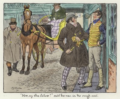Illustratie voor de Pickwick Papers door Charles Edmund Brock
