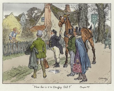 Illustratie voor de Pickwick Papers door Charles Edmund Brock