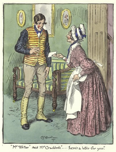 Illustratie voor de Pickwick Papers door Charles Edmund Brock