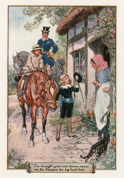 Kleine Lord Fauntleroy door Frances Hodgson Burnett door Charles Edmund Brock