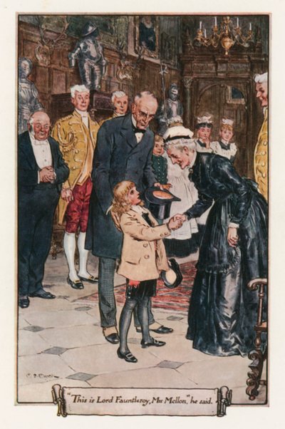Kleine Lord Fauntleroy door Frances Hodgson Burnett door Charles Edmund Brock