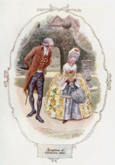 Symptomen van een flirtatie nog steeds door Charles Edmund Brock