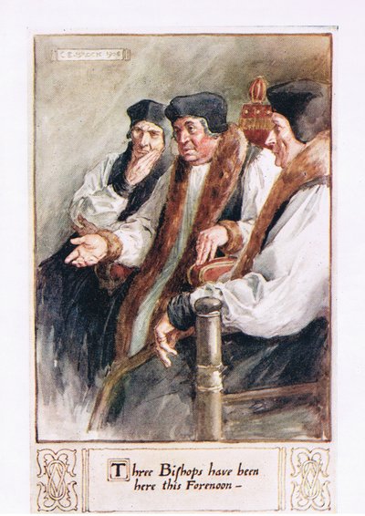 Drie Bisschoppen zijn hier vanmorgen geweest door Charles Edmund Brock