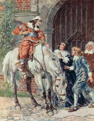 "We hebben nederlaag geleden", scène uit Outwitted door Charles Edmund Brock