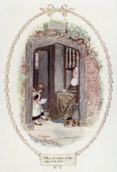 Wanneer de taken van de dag voorbij waren door Charles Edmund Brock