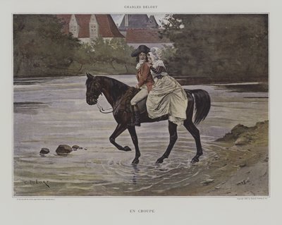 En Croupe door Charles Edouard Delort
