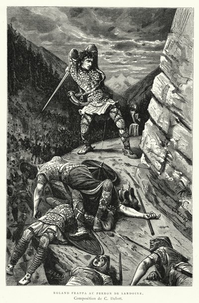 Roland Frappa Au Perron De Sardoine door Charles Edouard Delort
