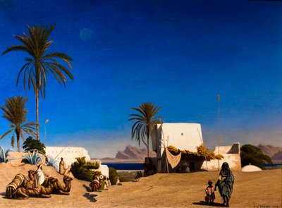 Algerijns landschap door Charles Edouard Frere