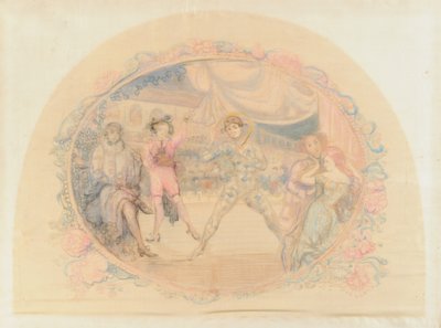 Harlekijn Vermaakt Zich, 1905 door Charles Edward Conder
