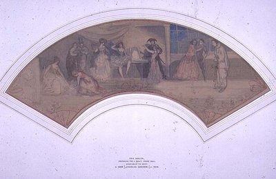 Voorbereidingen voor een gemaskerd bal door Charles Edward Conder