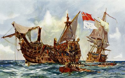 Verovering van de Mars door de Nottingham door Charles Edward Dixon