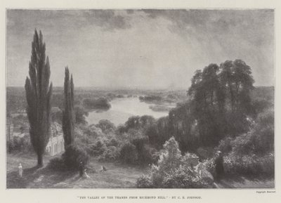 De vallei van de Theems vanaf Richmond Hill door Charles Edward Johnson
