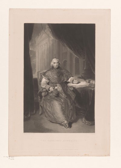 Portret van Ercole Consalvi door Charles Edward Wagstaff