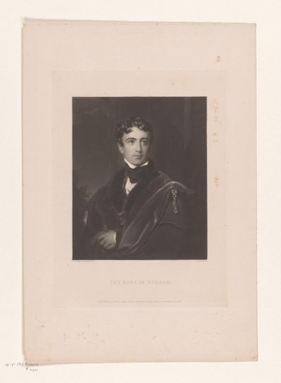 Portret van John George Lambton door Charles Edward Wagstaff