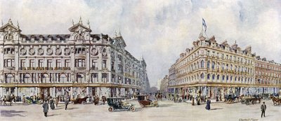 D H Evans, West End Silk Mercers, 292-320 Oxford Street door Charles Edwin Flower