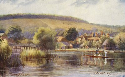 Rivier de Theems: Streatley door Charles Edwin Flower