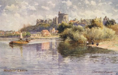 Rivier de Theems: Windsor Castle door Charles Edwin Flower
