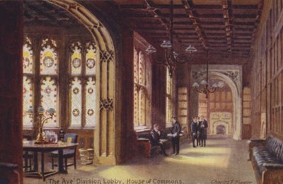 De Aye Division Lobby, Lagerhuis door Charles Edwin Flower