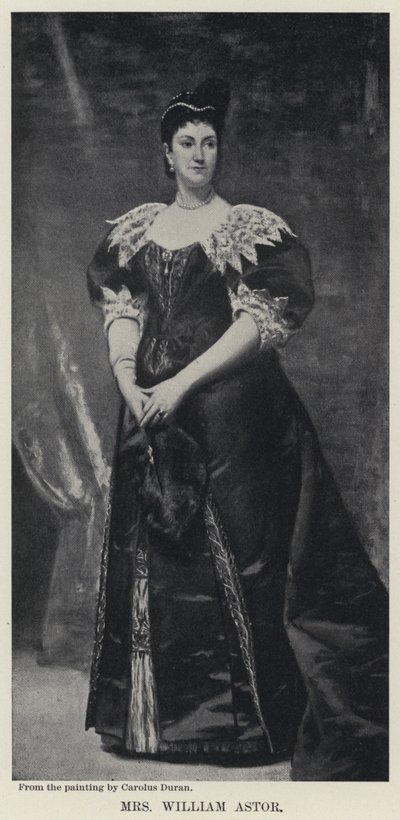 Mevrouw William Astor door Charles Emile Auguste Carolus Duran