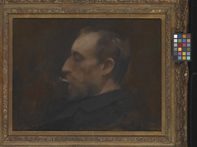 Portret van een man door Charles Emile Auguste Carolus Duran