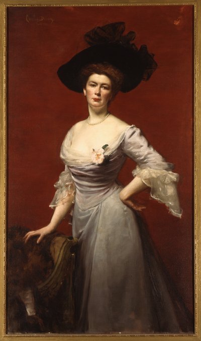 Portret van Elinor Medill Paterson door Charles Emile Auguste Carolus Duran