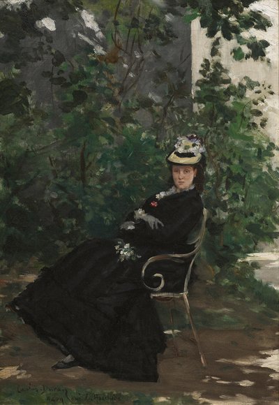 Portret van Madame Alice Hoschede door Charles Emile Auguste Carolus Duran