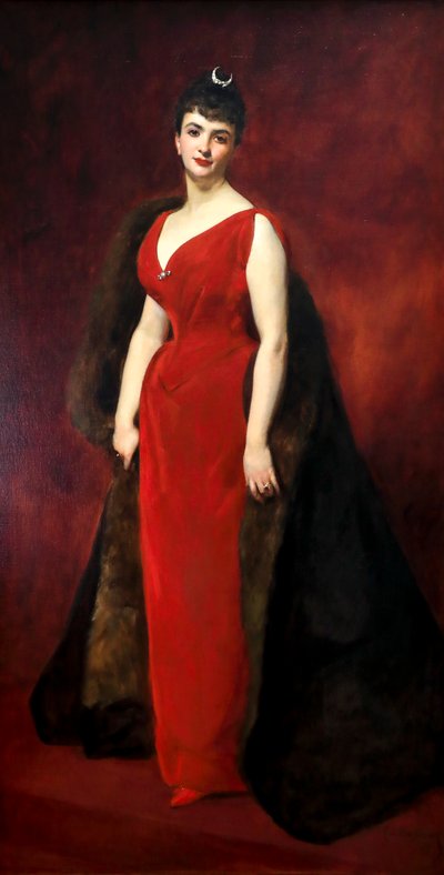 Portret van Madame Edgard Stern door Charles Emile Auguste Carolus Duran