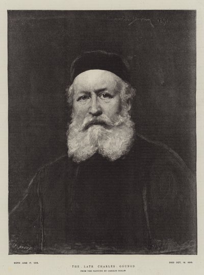 De Overleden Charles Gounod door Charles Emile Auguste Carolus Duran