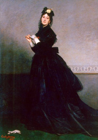 De vrouw met de handschoen, 1869 door Charles Emile Auguste Carolus Duran