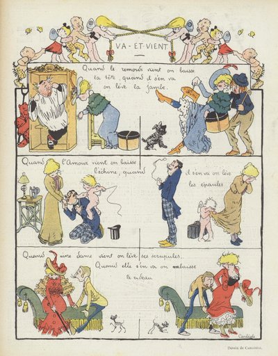 Illustratie voor Le Rire door Charles Emile Egli