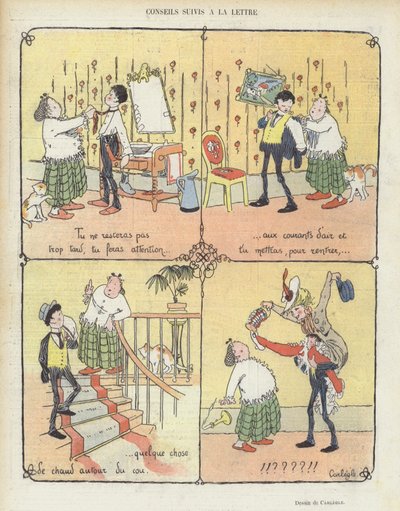Illustratie voor Le Rire door Charles Emile Egli