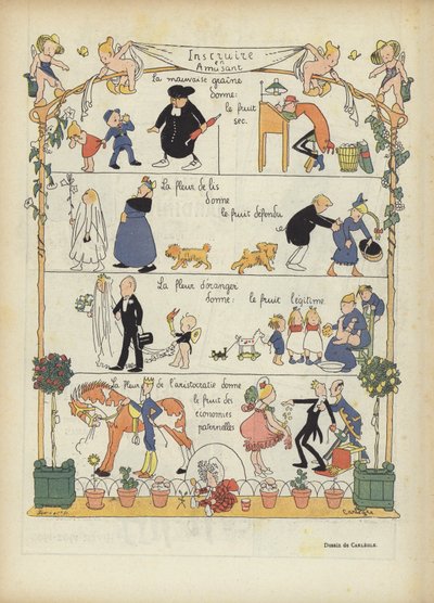 Illustratie voor Le Rire door Charles Emile Egli