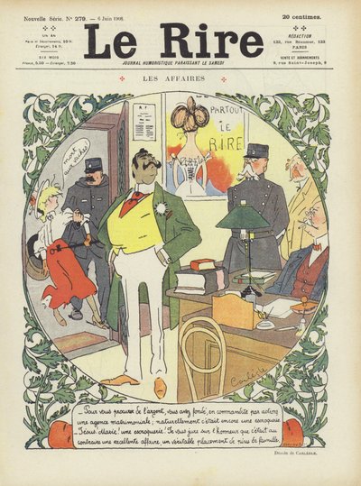 Illustratie voor Le Rire door Charles Emile Egli