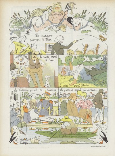 Illustratie voor Le Rire door Charles Emile Egli
