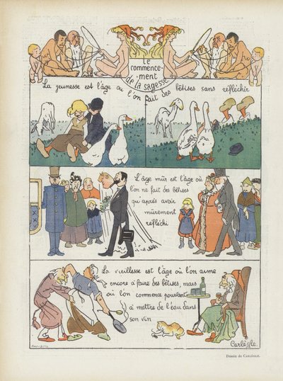 Illustratie voor Le Rire door Charles Emile Egli