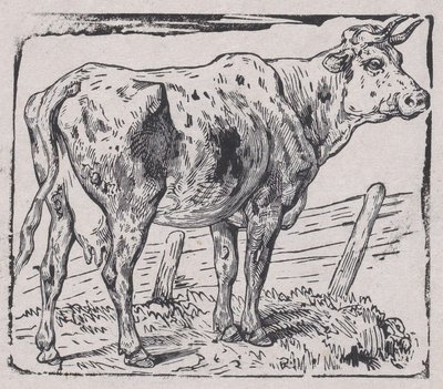 Een Koe door Charles Emile Jacque