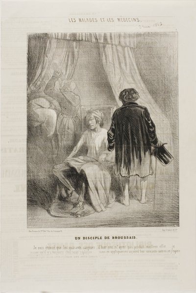 Een volgeling van Broussais (plaat 7) door Charles Emile Jacque