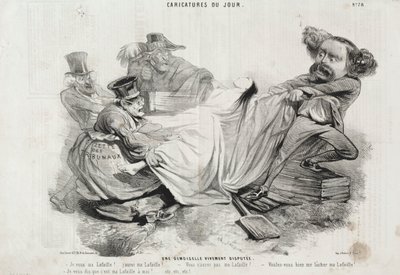 Een Intens Betwiste Jonge Vrouw door Charles Emile Jacque