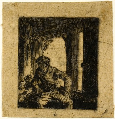 Drinker door Charles Emile Jacque