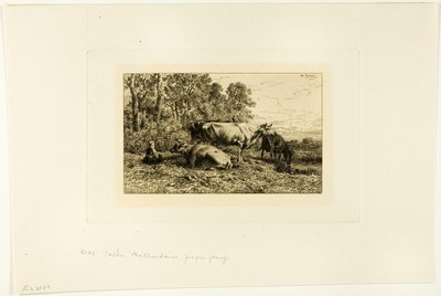 Nederlandse Koeien door Charles Emile Jacque