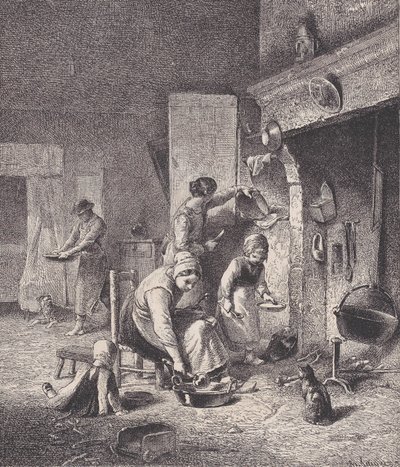 Gruel, uit Le Magasin Pittoresque, ca. 1852 door Charles Emile Jacque