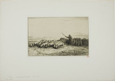 Kudde Varkens door Charles Emile Jacque