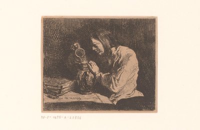 Jonge man met schenkkan door Charles Emile Jacque