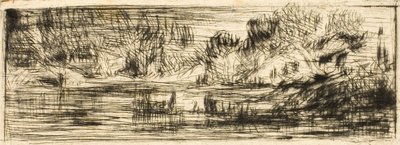 Landschap door Charles Emile Jacque