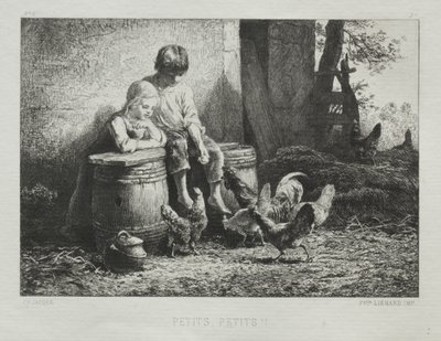 Klein, Klein door Charles Emile Jacque
